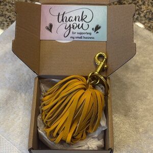 Clare V SIMILAR Pom Pom Tassel bag charm